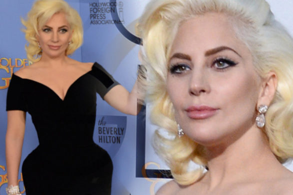 Lady Gaga na rozdaniu Złotych Globów niczym Marilyn Monroe