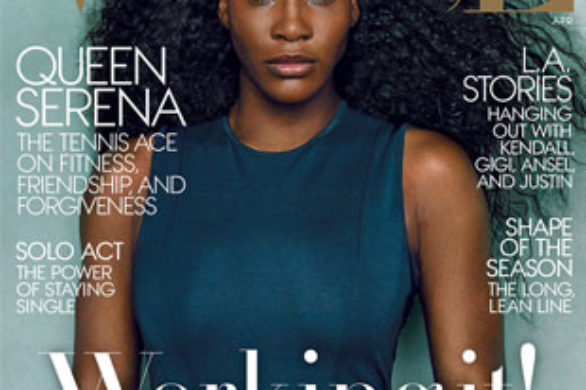 Serena Williams trafiła na kwietniową okładkę Vogue (FOTO)