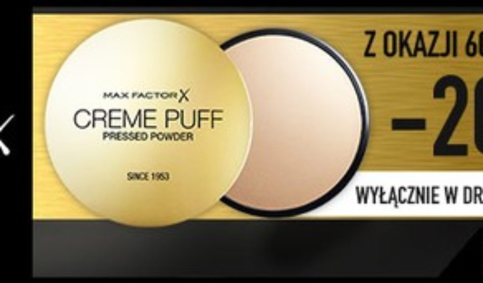 20% mniej na cały asortyment Max Factor