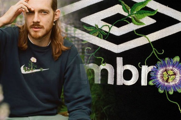 Artysta za pomocą haftów zmienia loga w małe dzieła sztuki