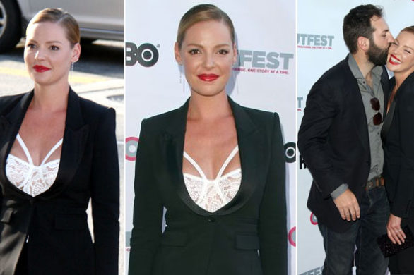 Katherine Heigl postawiła na modny biustonosz (FOTO)