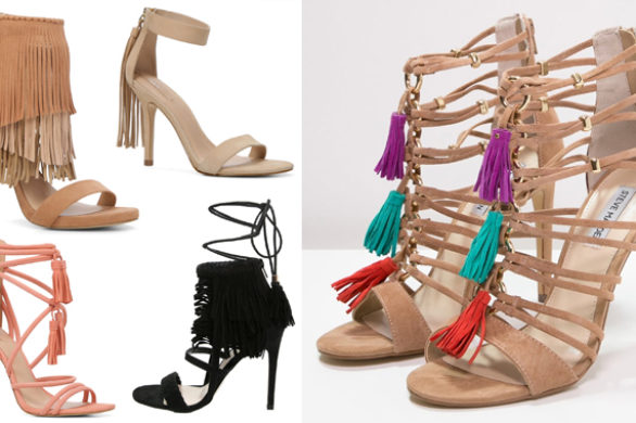 Seksowne sandały na obcasie z frędzlami – przegląd (FOTO)