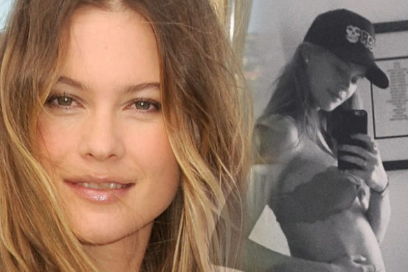 A ciażowy brzuszek Behati Prinsloo coraz większy (FOTO)