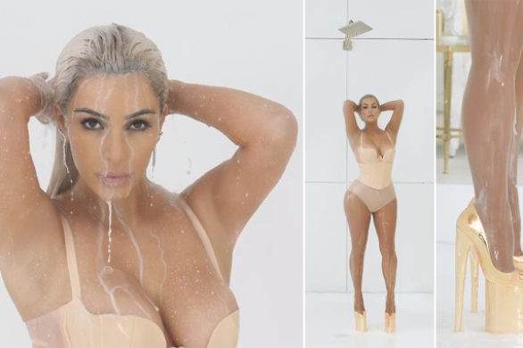 Kim Kardashian wykąpała się w mleku specjalnie dla… Fergie! [VIDEO]