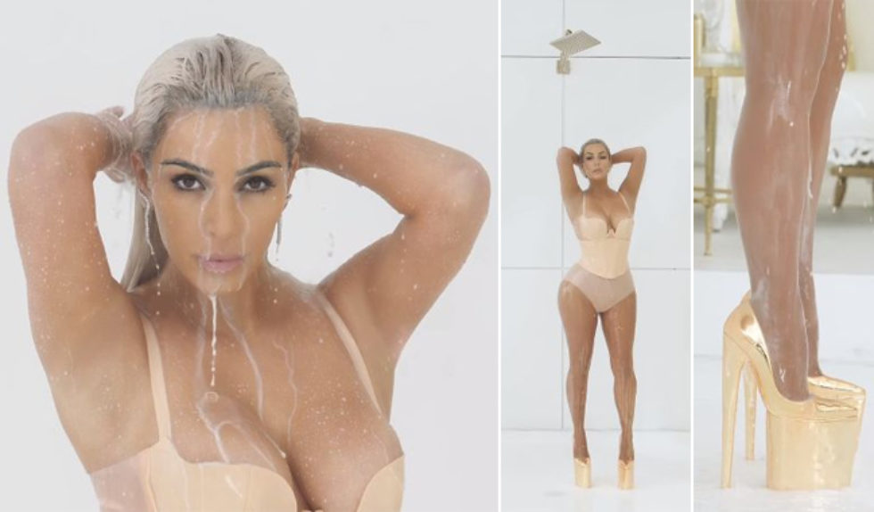 Kim Kardashian wykąpała się w mleku specjalnie dla… Fergie! [VIDEO]