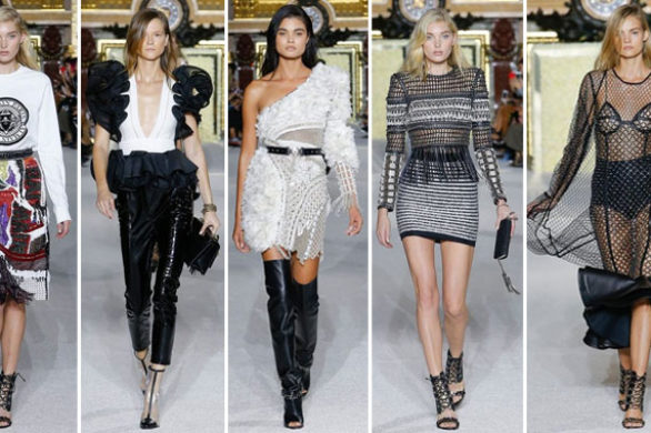 Plejada modelek na wybiegu Balmain – zobaczcie kolekcję wiosna/lato 2018! (FOTO)