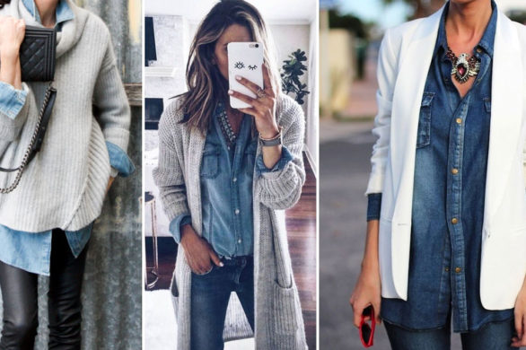 Jeansowa koszula w roli głównej – zobaczcie kilka gotowych stylizacji! (FOTO)