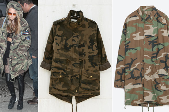 Bądź jak Cara Delevingne – postaw na najmodniejszą militarną parkę