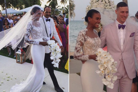 Arlenis Sosa poszła do ołtarza w kreacji od Reem Acry (FOTO)
