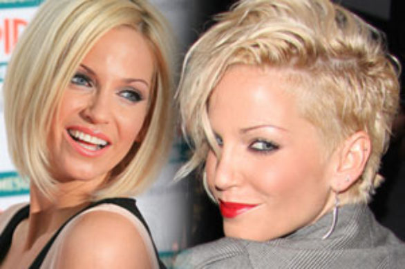 Seksowny blond bob Sary Harding