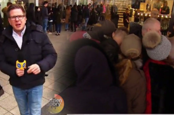 Filip Chajzer punktuje fashionistów za walkę o BalmainxH&M