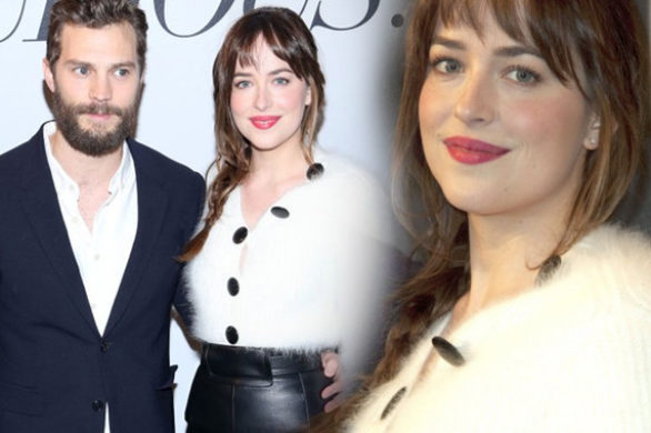 Dakota Johnson i Jamie Dornan na pokazie 50 twarzy Greya
