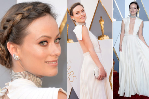 Piękna Olivia Wilde w plisowanej sukience maxi od Valentino