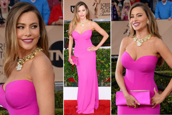 Sofia Vergara na gali SAG Awards 2016 w różu (FOTO)