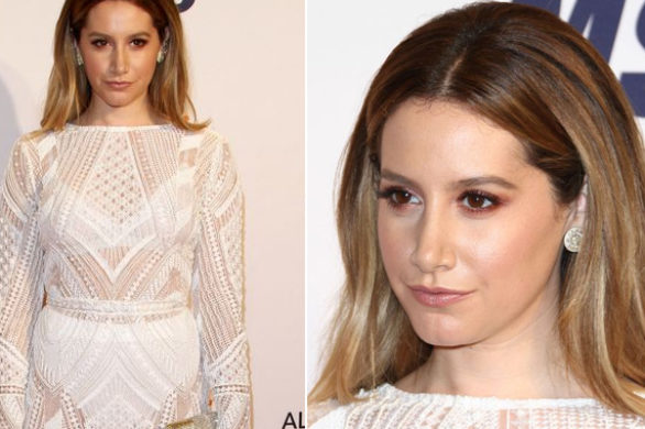 Ashley Tisdale zachwyca w białej sukni (FOTO)