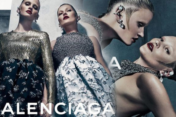 Zmysłowe Kate Moss i Lara Stone w kampanii Balenciaga