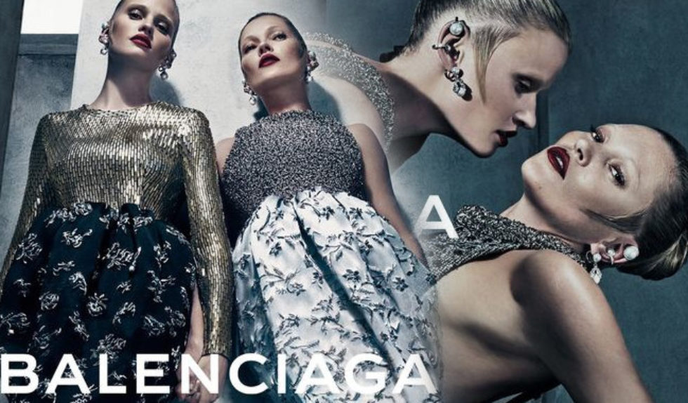 Zmysłowe Kate Moss i Lara Stone w kampanii Balenciaga Zmysłowe Kate Moss i Lara Stone w kampanii Balenciaga