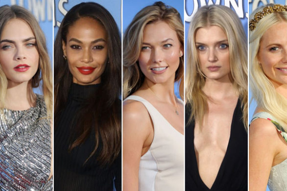 Modelki wspierały Carę Delevingne na premierze w Nowym Jorku