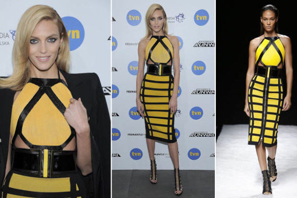 Zjawiskowa Anja Rubik w sukience Balmain na finale PR (FOTO)