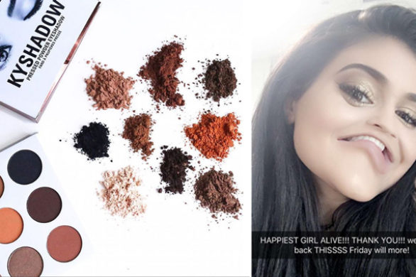 Cienie od Kylie Jenner wyprzedane w ekspresowym tempie!