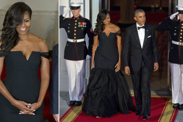 Michelle Obama zachwyciła w czarnej sukni od Very Wang