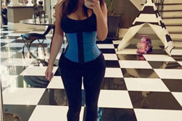 Kim Kardashian znowu wyszczupla się gorsetem! (FOTO)
