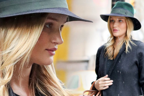 Nie, TAKIEGO brzuszka Rosie Huntington-Whiteley już nie ukryje stylizacją