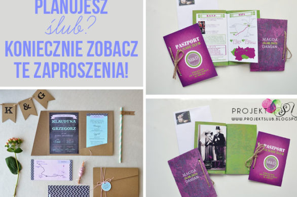 Oryginalne zaproszenia ślubne (FOTO)