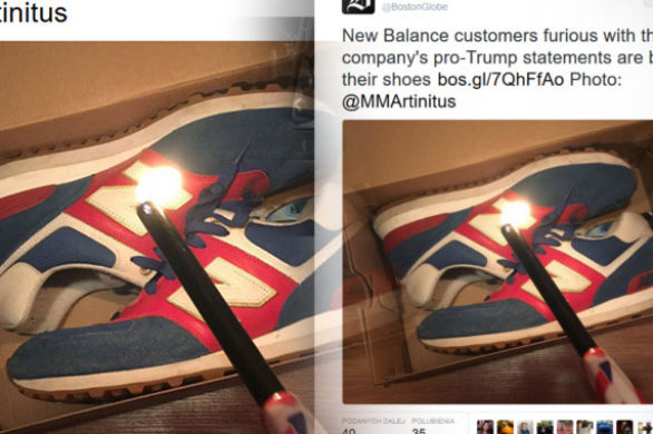 Auć! Amerykanie palą i wyrzucaja swoje buty New Balance! (VIDEO)