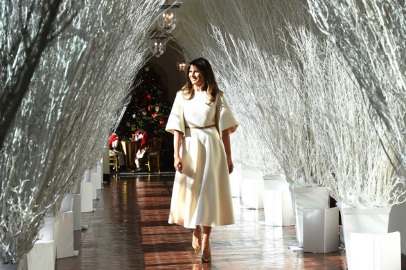 Melania Trump jak Królowa Śniegu w przepięknej sukience od Diora (FOTO)