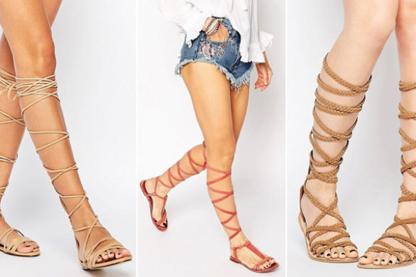 Modne sandały na lato – rzymianki – przegląd oferty Asos