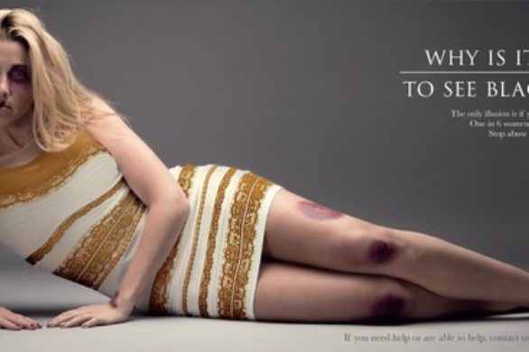 #TheDress, czyli słynna sukienka, na wymownym plakacie