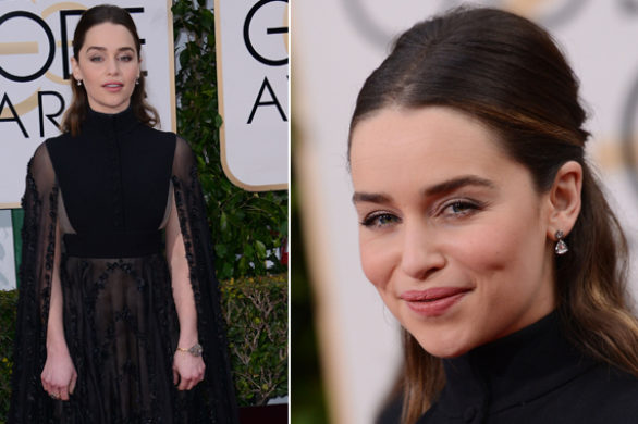 Gwiazda Gry o Tron, Emilia Clarke, na Złotych Globach (FOTO)