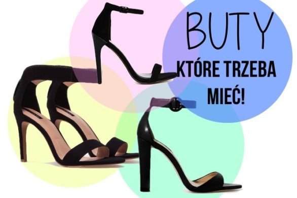 Czarne sandały – buty na obcasie z paseczkiem (FOTO)
