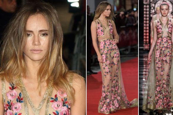 Suki Waterhouse w romantycznej sukni Reem Acra (FOTO)