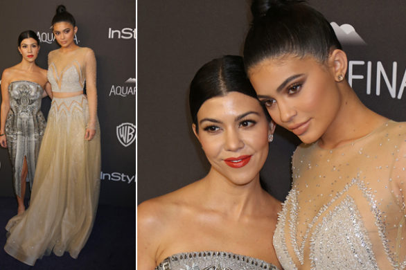 Kylie i Kourtney również pojawiły się na Złotych Globach