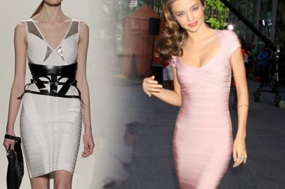 Afera w Herve Leger! Bandażowa sukienka nie dla lesbijek i..