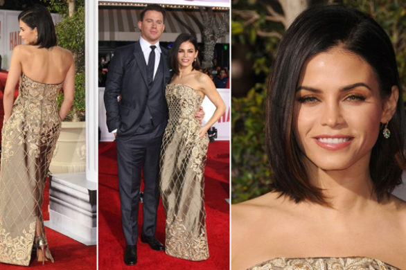 Jenna Dewan zachwyca w złotej sukni (FOTO)