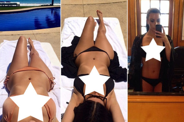 Kostiumy kąpielowe Kim Kardashian (FOTO)