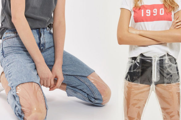 Po spodniach z „ochraniaczami” na kolanach, Topshop posunął się o krok dalej…