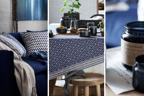 H&M Home Odcienie Indygo – Wiosna 2017 w niebieskich odcieniach