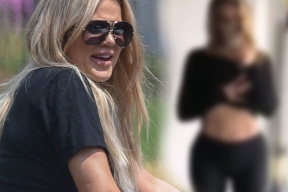 Khloe Kardashian pokazuje brzuch po ciąży. Chciałabyś taki i bez ciąży (FOTO)