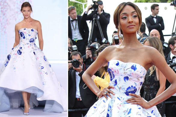 Jourdan Dunn na czerwonym dywanie w Cannes w kreacji Ralph & Russo