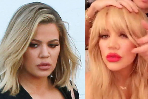 Khloe Kardashian postawiła na grzywkę na całe czoło! (FOTO)