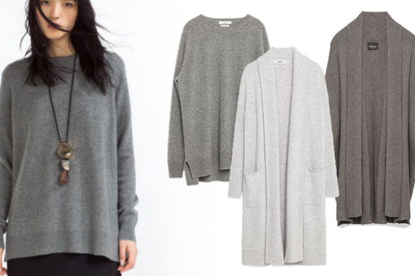 Szary sweter – Przegląd modnych propozycji z sieciówek