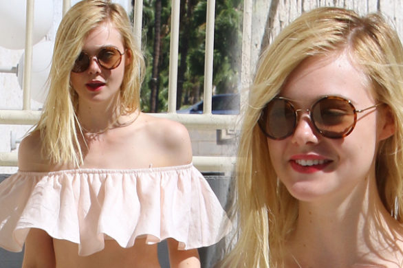 Elle Fanning o mały włos od wielkiej wpadki? (FOTO)