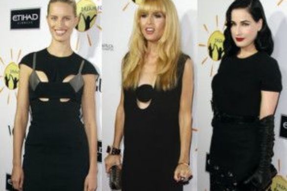 Czarny look Rachel Zoe, Karoliny Kurkovej i Dity von Teese