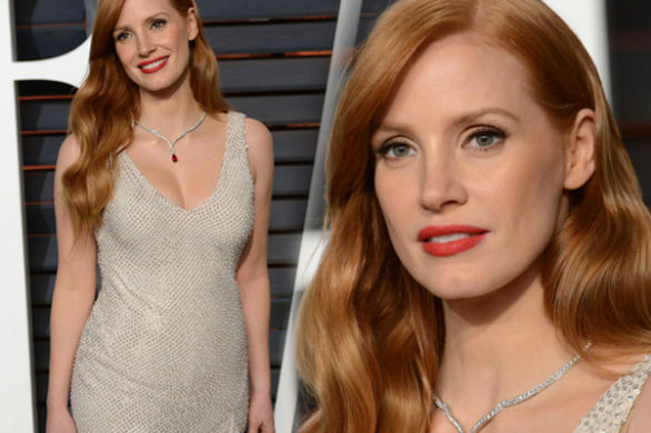 Jessica Chastain zaskoczyła pooskarową kreacją z H&M (FOTO)