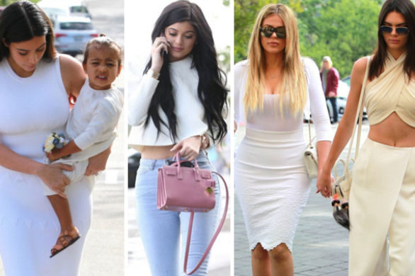 Biała modowa parada w wydaniu Kardashianów (FOTO)