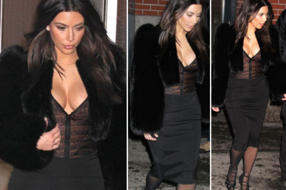 Kim Kardashian postawiła na czerń (FOTO)